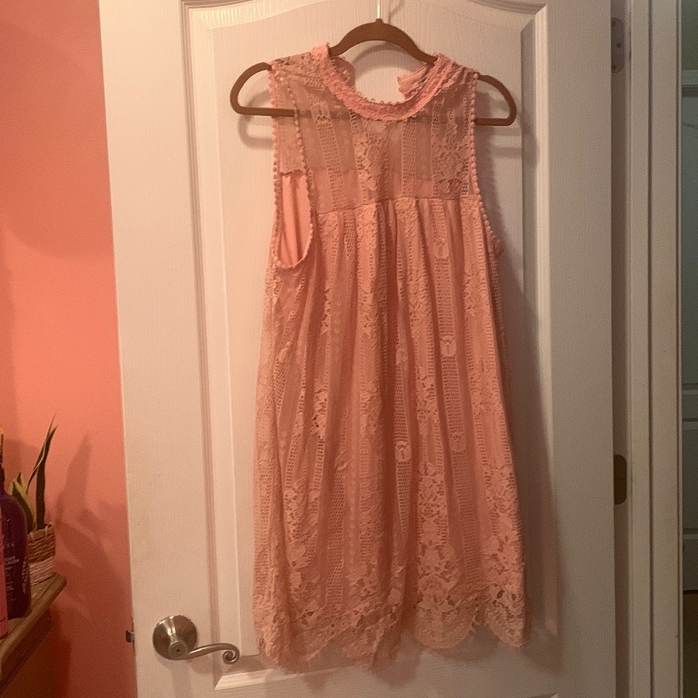 Pink short dress